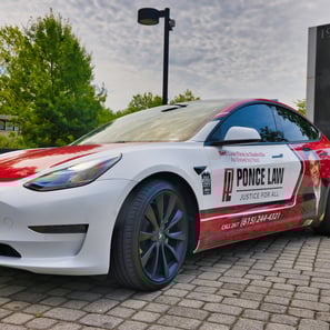 Pickup truck with custom wrap design